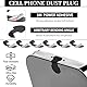 Rierousy 6 Stück USB C Staubschutz, Typ-C Port Schutzkappe Kompatibel mit iPhone 15/Samsung Galaxy S23/Google Pixel/Xiaomi/OnePlus/Huawei (Schwarz)