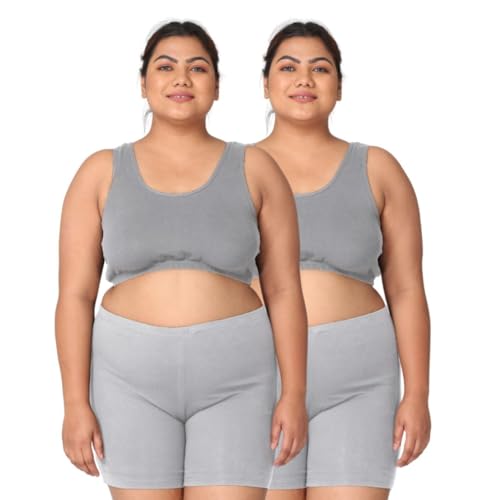Image of Adira | Plus Size Sleeping Bra for Women | Plus Size Bra | Slip On Bras to Wear at Home | Comfortable Bra | Wirefree & High Coverage | Sleep Support | Avoids Stretch Marks | Pack of 2