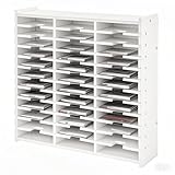 Cabilock 36 Slots Ink Pad Tray Organizer Rack, Stempelkissenhalter, Handygarage Schule, Multi-Boot-Teller-Aufbewahrungsregal Diamant-Gemälde-Tablett-Rack Für Craft Stamp Pad Supplies Storage