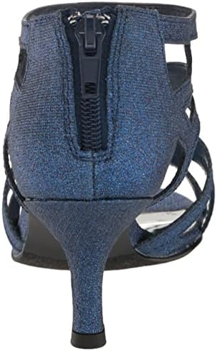 Easy Street Women's Flattery Heeled Sandal, Navy Glitter, 6 X-Wide | Image 2