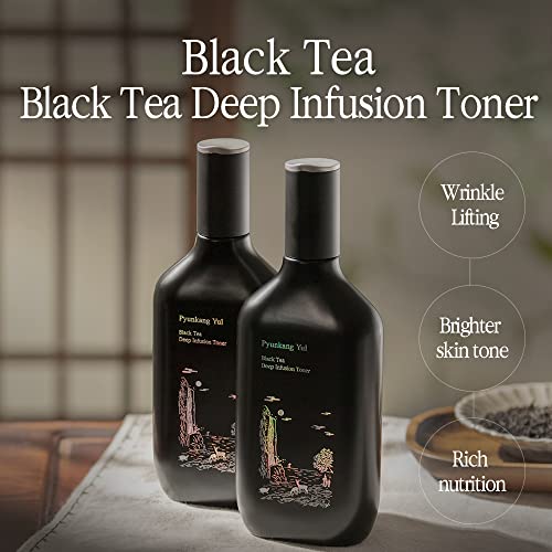 Pyunkang Yul Black Tea Deep Infusion Toner, 130ml Korean Anti-Aging Facial kit - Image 2