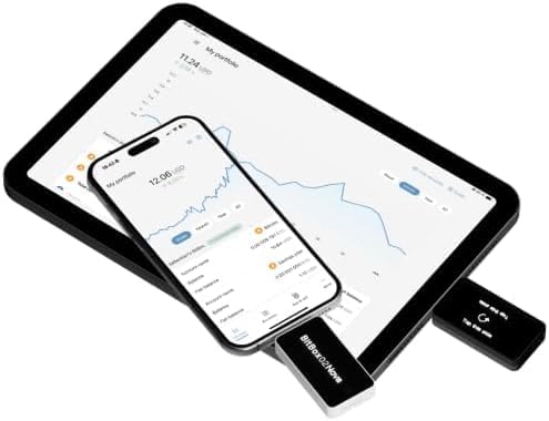 BitBox 02 Nova - Hardware Wallet for Bitcoin - iPhone Support, EAL Security Chip, Multiple Colours (Polar White)