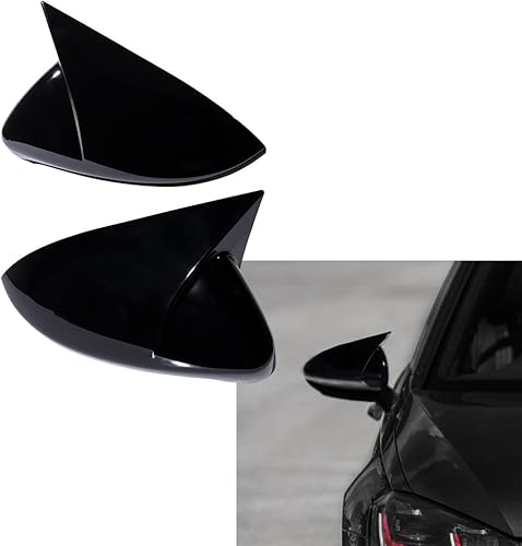 Miniatura 2 de Astra Depot Cubiertas de espejo retrovisor para puertas laterales del pasajero del conductor, repuesto para VW Golf MK7 MK7 MK7.5 GTI GTD R