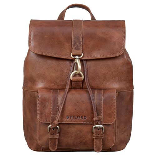 STILORD Kacey Sac à Dos Vintage Femme Cuir pour Ordinateur Portable 13,3 Pouces Casual Backpack idéal comme Sac Travail Sac Universitaire Cartable...