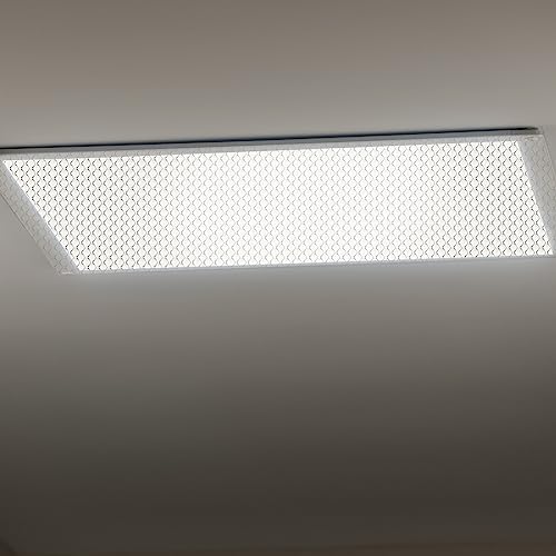 Image of Pangda 6 Pack Replacement Fluorescent Light Covers Clear Acrylic Ceiling Lighting Panel Flat Sheet for Overhead Fixtures, 22.5 x 46.5 x 0.1 Inch