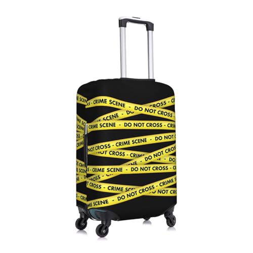 Spandex Travel Luggage Cover Suitcase Protector Bag,Crime Scene Do Not Cross Anti-Scratch Fits 18-32 Inch Luggage, Suitcase Sleeve For Kid And Adult,Small3