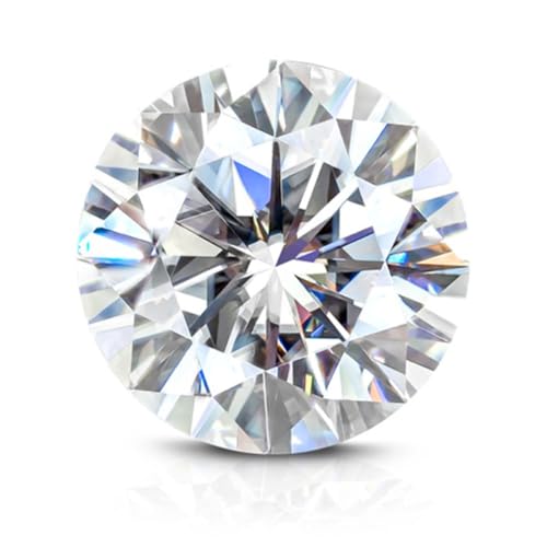 Pierre de moissanite ronde 3ct D VVS1 pour haute joaillerie