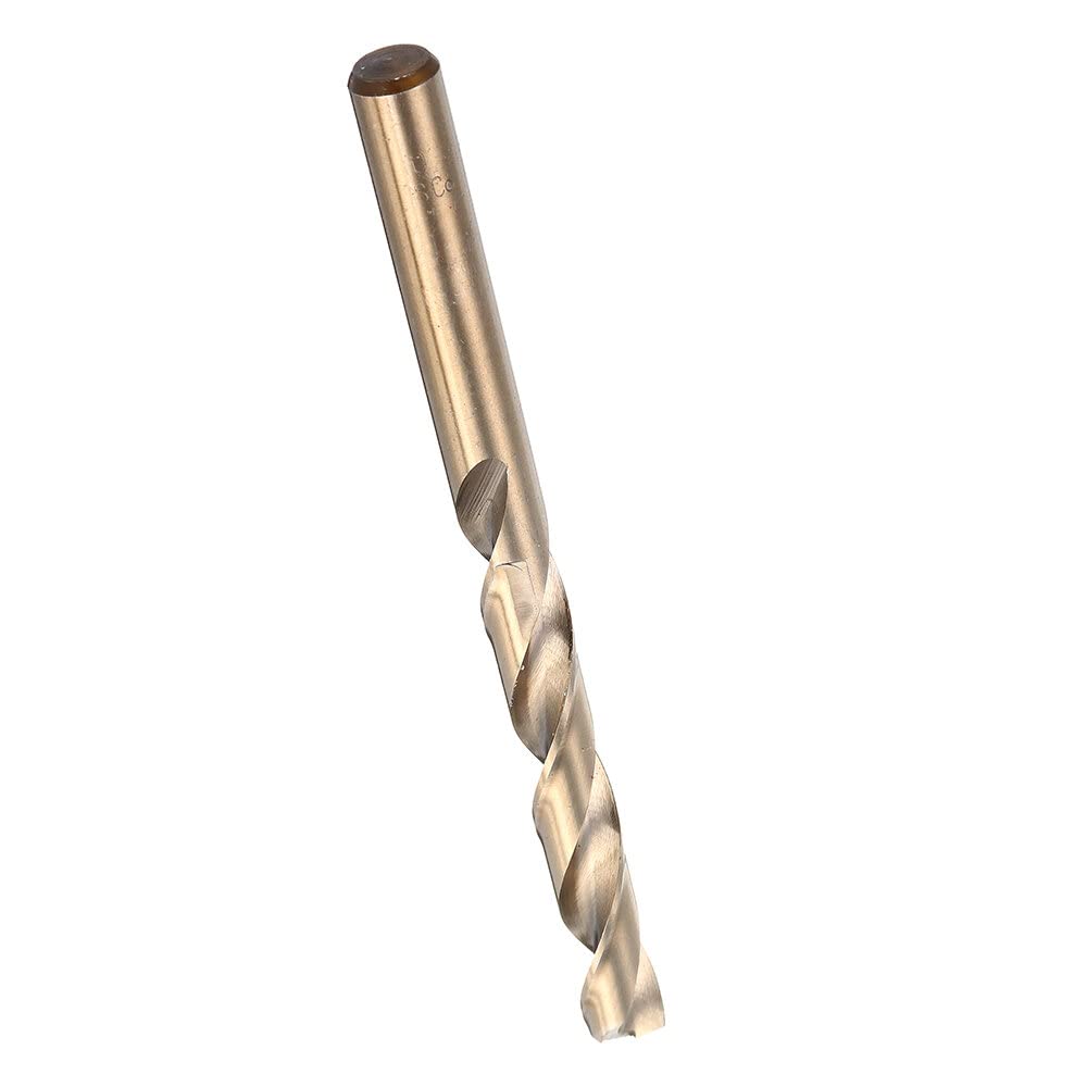 VIDOO Juego de Brocas Cobalto M35 HSS-Co Helicoidales con Caja Metal para Acero Inoxidable Madera-19Piezas