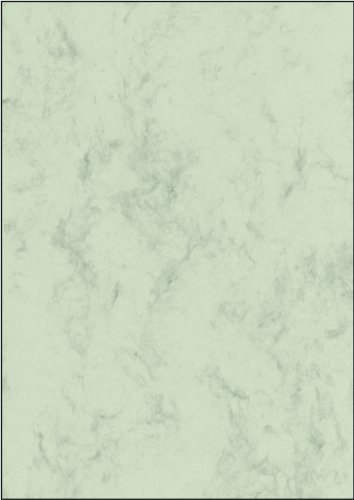 Papier à lettres marbre vert SIGEL DP263 feuille A4 pour correspondance originale