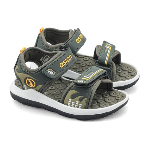 Image of ASIAN Henry-02 Kids Sports Sandals for Boys & Girls | Lightweight Sports Sandals with Soft Cushioning | Velcro Straps & Anti-Slip Grip Sole
