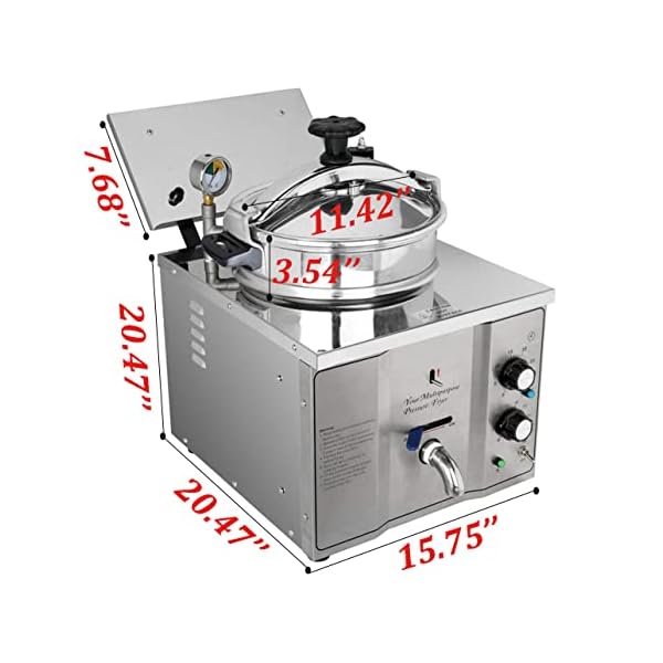   16L-High-Pressure-Fried-Chicken-Machine-110V-Chicken-Pressure-Fryer-Counter-Top-Electric-Deep-Fryer-With-Thermostat-Food-Oven-Fryer-Fried-Delicacies-Stainless-Steel-3000W