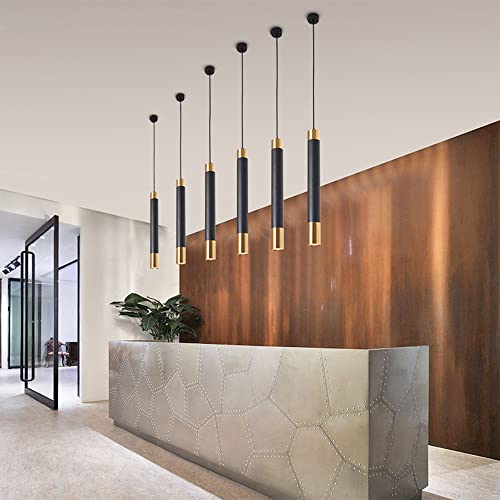 Suspension cylindre LED blanche de 45cm pour éclairage de bar