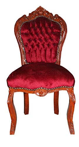 Casa Padrino Dîner Baroque Chaise Bordeaux/Brown