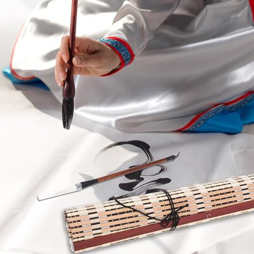 KAILIKETIY 書道筆入り 書道 水墨画 カリグラフィー用 毛筆 軽量で携帯便利 初心者からプロまで使える滑らか筆運び 学生向けアート文具