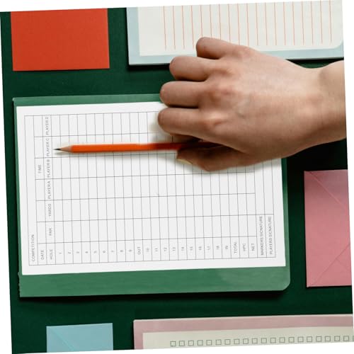 30 tarjetas para puntaje de golf papel revestido Toddmomy miniatura 6