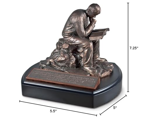 Figura Escultura en Resina Tono Bronce 7 Pulgadas miniatura 3