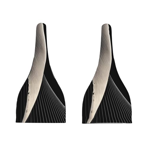 Newborn Baby Hat, Abstract Curves Print Soft Top Knot Beanie Cap, Cute Baby Headwear for 0-6 Months Black3