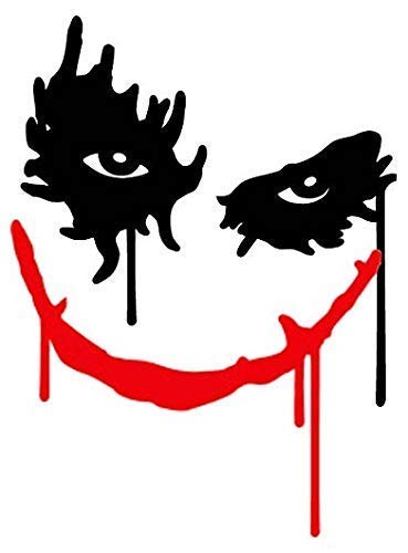 Jokers Smile Printed Decal Sticker - Sticker Graphic - Sticks to Any Flat Surface
