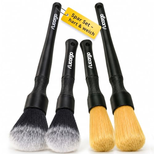 LICARGO Premium Detailing Pinsel Set Auto – 4 Reinigungspinsel für Innen...