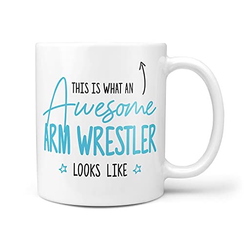 TeHe Gifts This is What an Awesome ARM Wrestler Looks Like Gift Idea Birthday 10oz Ceramic Mug