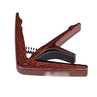 SHANGMAOYO Capodastre Guitar De Grain De Bois Capo Capo Changement Rapide Pincette Clé en Acier en Plastique for Guitare… - Les Beatles, Paul McCartney, John Lennon, RIngo Starr, George Harrison SHANGMAOYO Capodastre Guitar De Grain De Bois Capo Capo Changement Rapide Pincette Clé en Acier en Plastique for Guitare… – Image 4