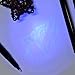 2 Pieces Invisible Inks Pen with LED Light for Secret Note Security Marking Secret Message Pen Stocking Fillers for