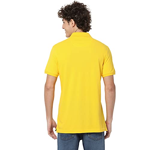 Image of Spykar Men's Cotton Solid Slim Fit T-Shirt