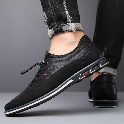 Image of Men's Oxford Business Casual Shoes Office Loafers Dress Comfort Driving Shoes