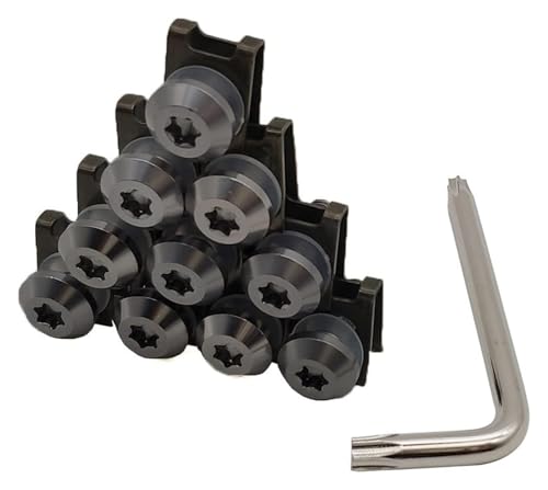 Für YAMAHA MT07 MT09 FZ07 FZ09 MT10 XSR700 Verkleidungsschrauben Karosseriefedern Muttern Bolzen Karosserieschrauben Clips Set(Titanium)