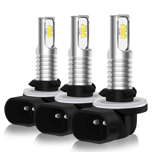 Dechiramo Compatible for Polaris Sportsman 450 500 550 570 600 700 800 Bulbs,881,862,886,894,896 Fog Light Bulbs,Compatible for Polaris Sportsman ATV UTV Accessories Light,6000K White light,3-Pack