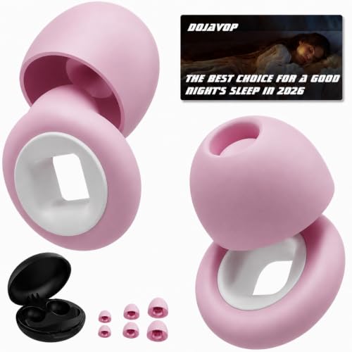 Image of Motorcycle Ear Plugs Wind Noise,45db Moto Earplugs Riding,Motorcycle Hearing Protection,Reusable Wind Noise Cancelling Earplug for Motorbike,Touring,Racing,Riding,Sleep,Concerts (Pink)