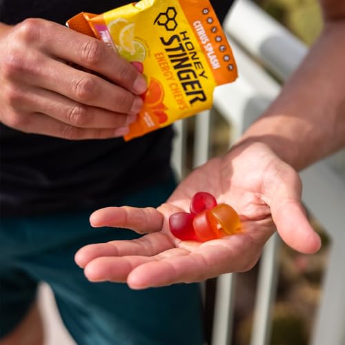 Image of Honey Stinger Organic Energy Chew Variety Pack of 12, 4 Pack Each of Fruit Smoothie, Citrus Splash and Pink Lemonade, Gluten Free & Caffeine Free, Energy Chews for Exercise, Endurance and Performance