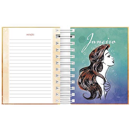 Agenda diária mini Princess Bela e a Fera 2021