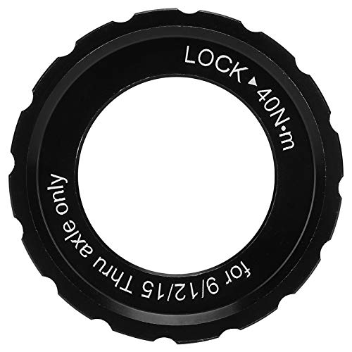 Alomejor Mountain Road Bike Center Lock Radsatz Nabe Fahrrad Center Lock Disc Bremsnabe Rotor Lockring Disc Lock Abdeckung 9/12/15MM Laufwelle