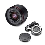 Lieferumfang: 1x Samyang AF 12mm F2.0 E für Sony E, 1x Gegenlichtblende (abnehmbar), 1x Objektivbeutel, 1x Bajonett Schutzkappe, 1x Frontdeckel 1x Anleitung und Garantieunterlagen DE/EN
