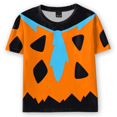 Remimi Girls Boys Halloween Shirts Classic Graphic Cute Tops 3-14 Years