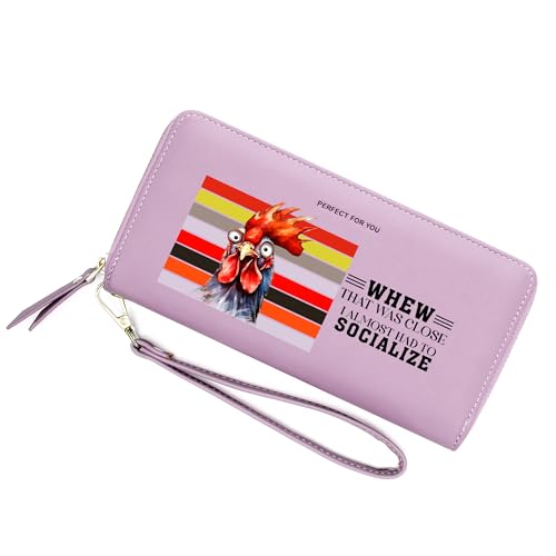 ZRTARY Customized Wallets for Women with Chicken,Birthday Gift,Holiday Gift for Son Daughters from Parent Grandparent,Graduation Gift for Friends 1304c