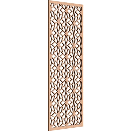 Image of Lake Decorative Pierced Fretwork Wood Wall Panels, 19 3 /8 inchW x 49 3 /8 inchH x 3 /8 inchT, Alder