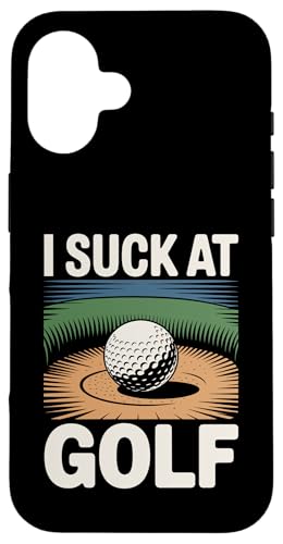 I Suck At Golf Loser Dad ȃW[N St X}zP[X iPhone 16 p