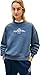 Tommy Hilfiger Damen Varsity Crest Terry Ww0ww48733 Pullover-Sweatshirt, Blue (Dark Night Navy), M