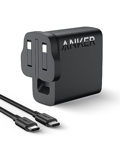 Anker 100W USB C Charger Compact and Foldable Fast MacBook Charger For MacBook Pro MacBook Air Samsung Galaxy iPad Pro and All USB C Devices (USB-C Cable Included)