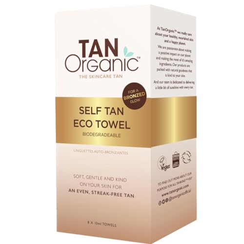 TanOrganic Self Tan Eco Towels 10-Pack, 10 count (Pack of 1)