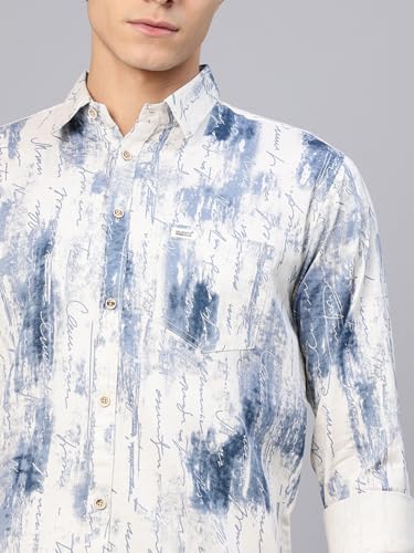 Image of Majestic Man Stylish Abstract Print Casual Shirt - Pure Cotton| Full Sleeve | Trendy & Comfortable