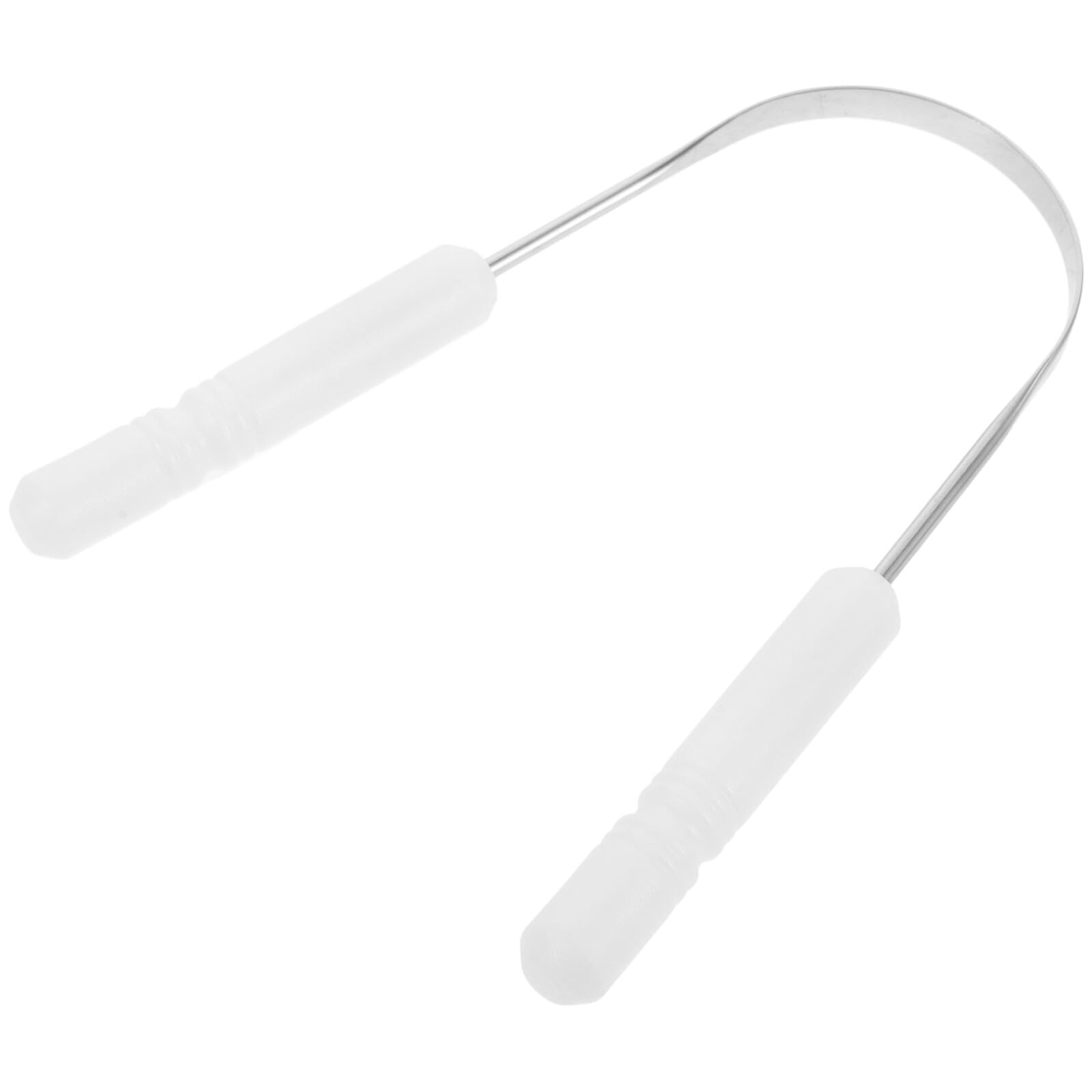 Beaupretty Stainless Steel Tongue Scraper Tongue Cleaner for Adults Smooth Surface Bad Breath Removal Oral Hygiene Tool for