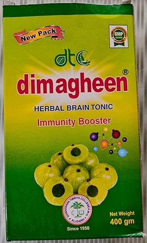Dawakhana Tibbiya College Dimagheen A Brain Tonic with amla 400gm Syrup Pack of 1