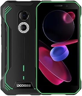 DOOGEE Android 12 Rugged Mobile Phone S51, Octa Core 2.0GHz 4GB+64GB, DUAL SIM+SD (3 Slot), IP68 Outdoor Smartphone Unlocked, Waterproof, 6.0'' HD+ Gorilla Glass, 12MP Dual Camera, GPS NFC Green