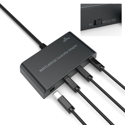 Adaptador de Mando de Gamecube compatible con Switch 2, PC Windows y Wii U de 4 Puertos 2