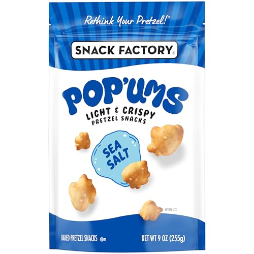 Snack Factory Pop'ums Sea Salt Pretzel Snacks, 9 Oz Bag