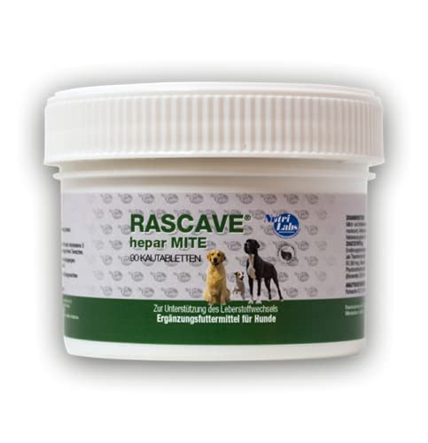 NutriLabs Rascave Hepar mite für Hunde - Doppelpack - 2 x 90 Tabletten