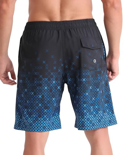 Image of BOJIN Mens Swim Trunks 9 inch Quick Dry Stretch Swim Shorts Mesh Lining Bathing Suits Swimwear Beach Shorts with Pockets